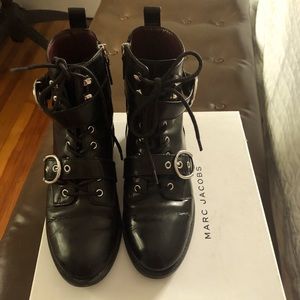 Marc Jacobs Leather Combat Boots